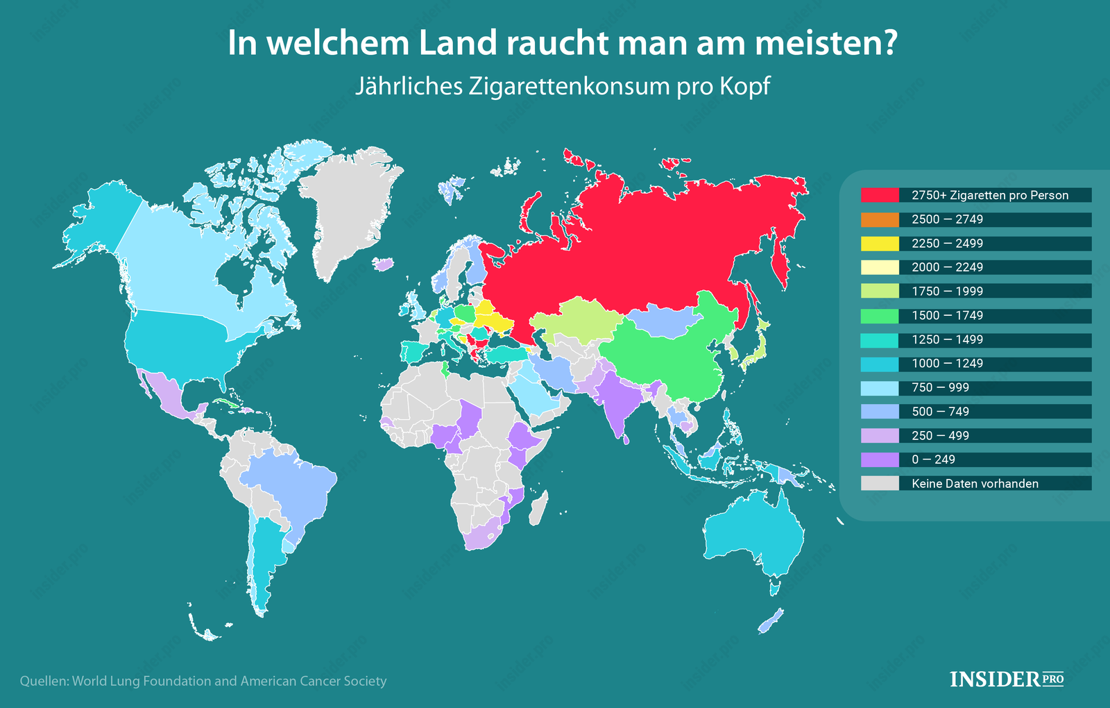 Chart of the Day: Wer raucht am meisten?