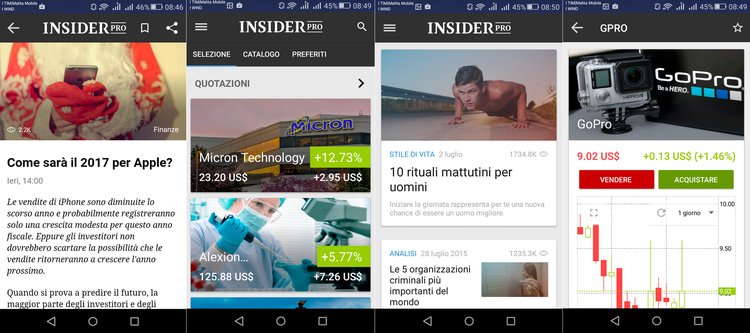 Cosa c'è nella nuova app di Insider.Pro?