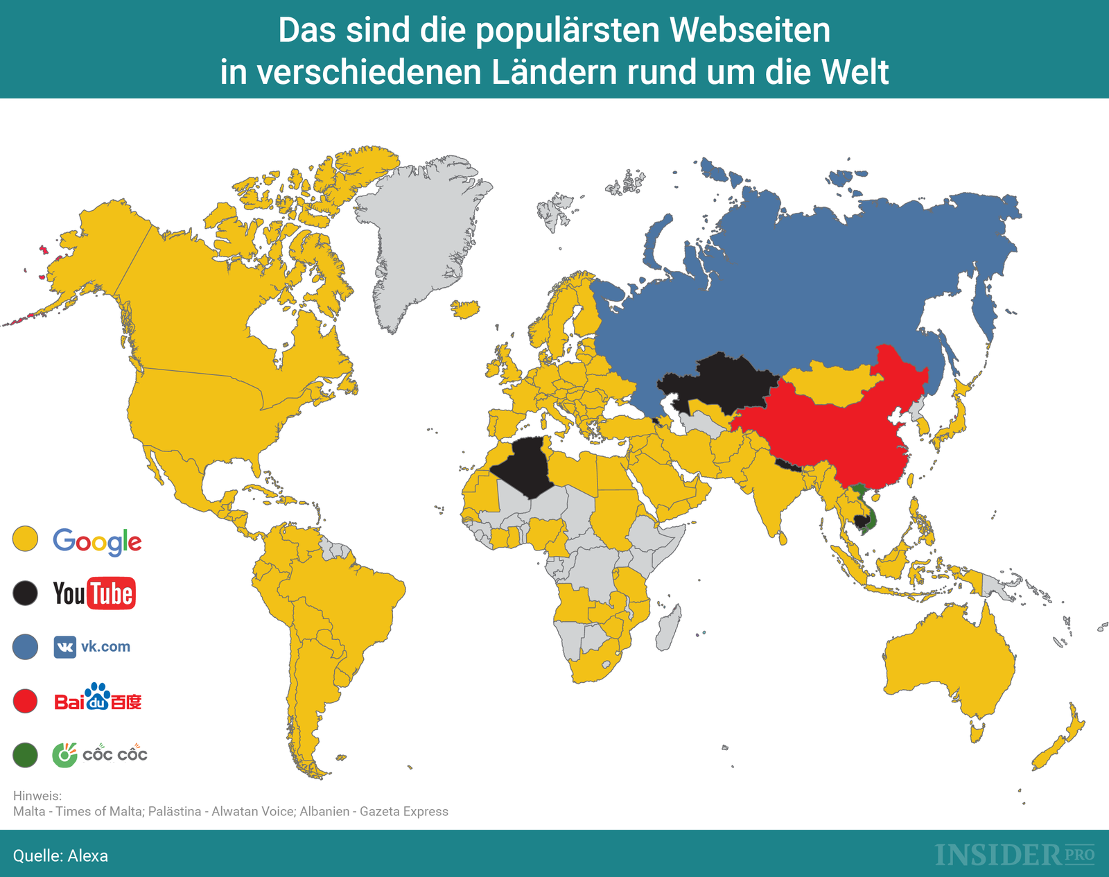 Andere Länder, andere... Webseiten