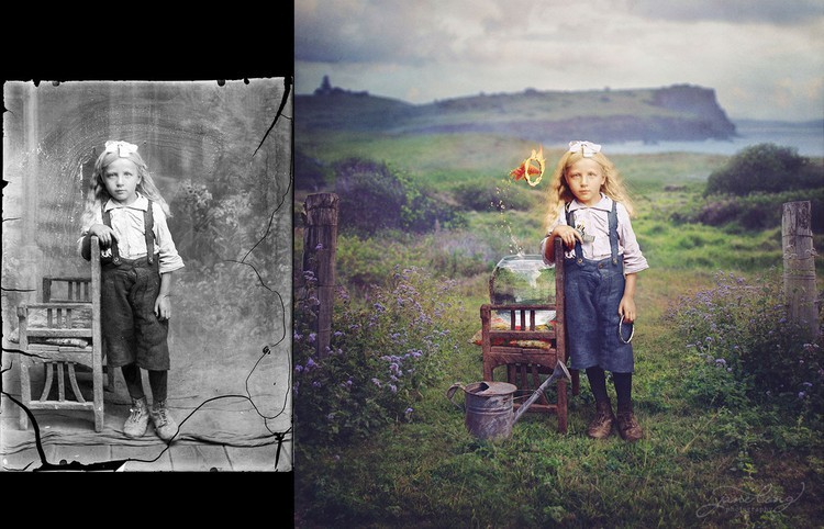 10 foto di inizio ‘900 trasformate in opere d’arte surreali e magiche