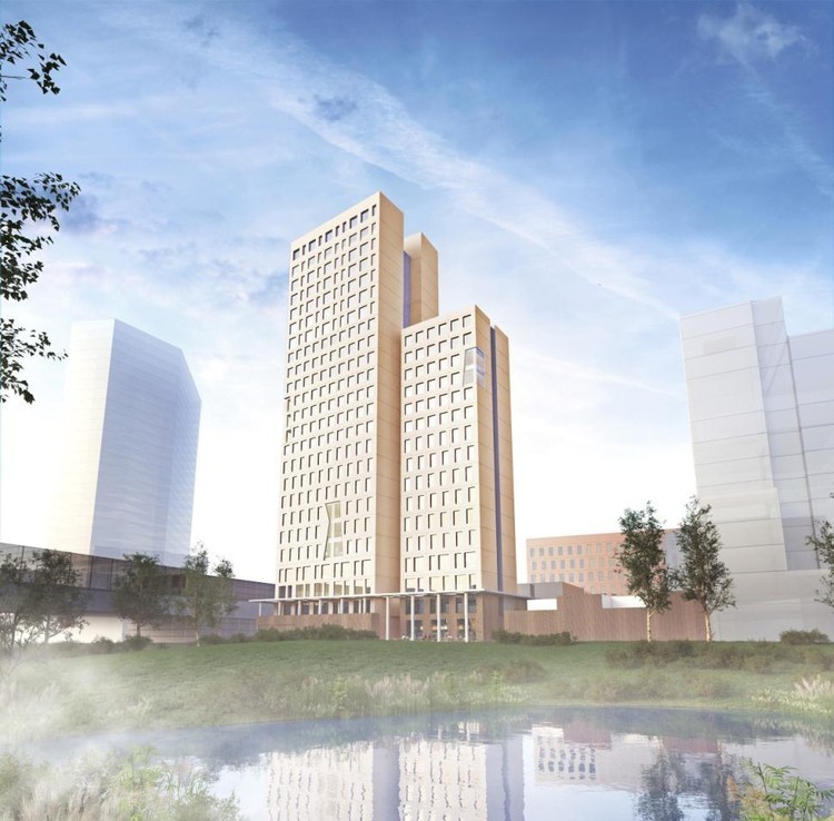 Rascacielos de madera