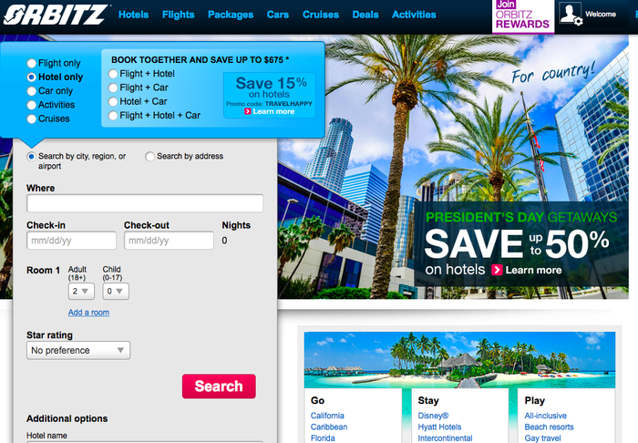 Expedia  تلتهم المنافسين