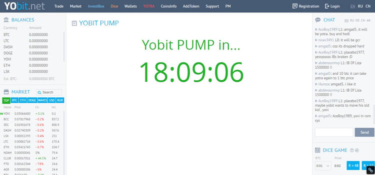 Gonzo Crypto Blog - Week 15: Pump the YoBit Jam