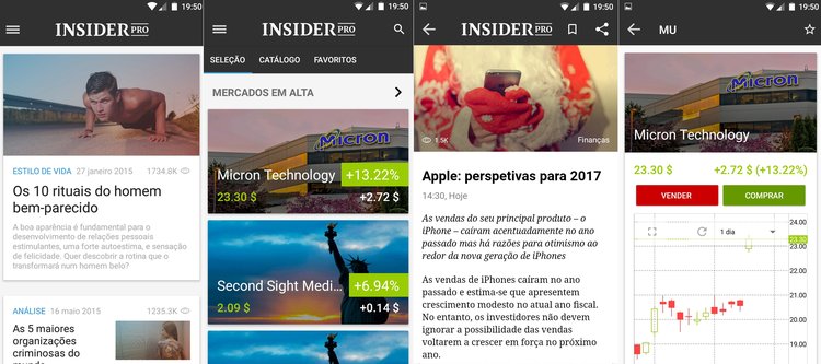 As novidades do app do Insider.Pro