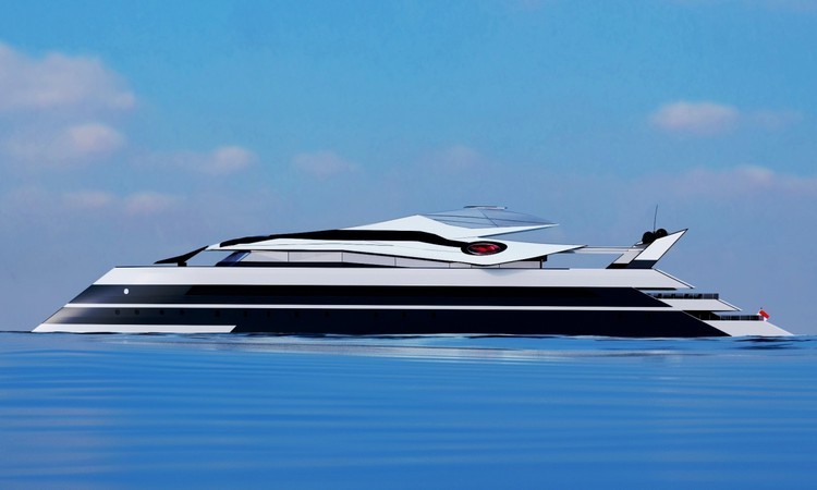 El yate que también es avión y helicóptero