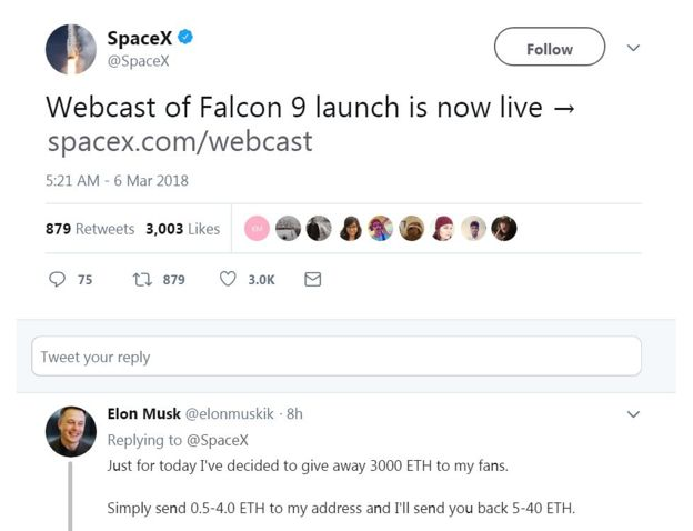 Elon Musk Calls "Crypto Scam" Twitter Epidemic