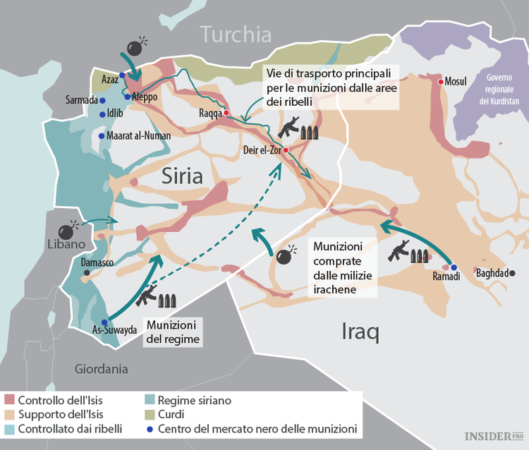 Isis, il sentiero delle munizioni
