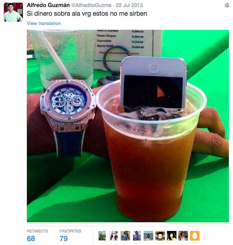 أولاد تاجر المخدرات المكسيكي في الشبكات الاجتماعية 