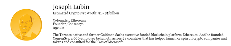 Joseph Lubin, chi è il cofondatore di Ethereum?