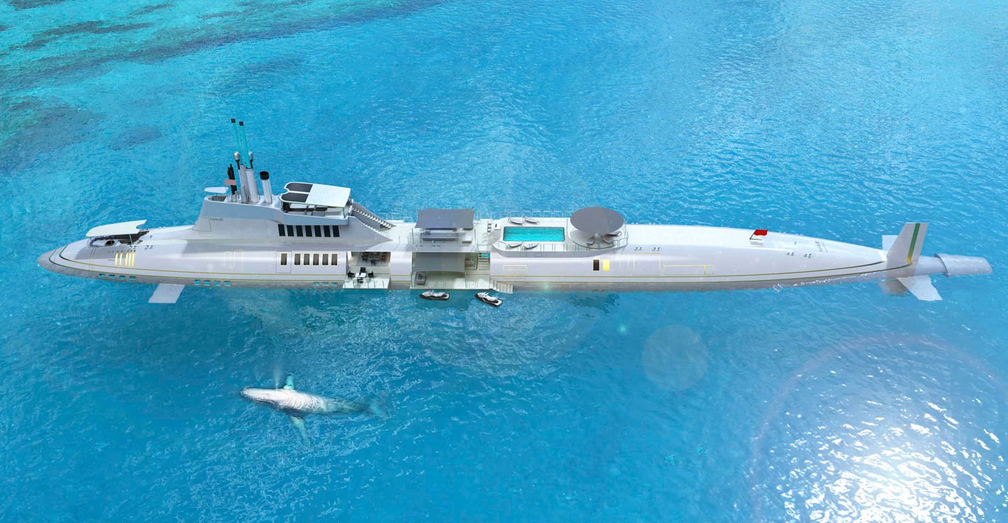 Inmersión total en el mundo del lujo: Un submarino por 2.300 millones $