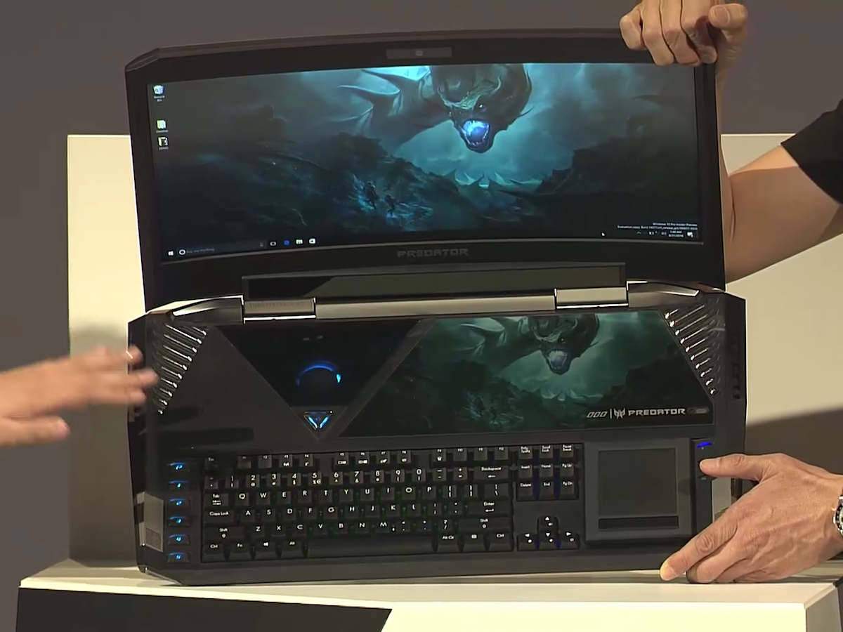 Acer Predator 21X, el primer portátil gamer con pantalla curva #IFA2016