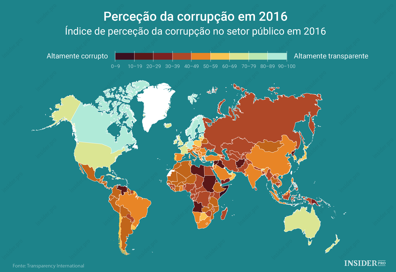 Perceção da corrupção em 2016