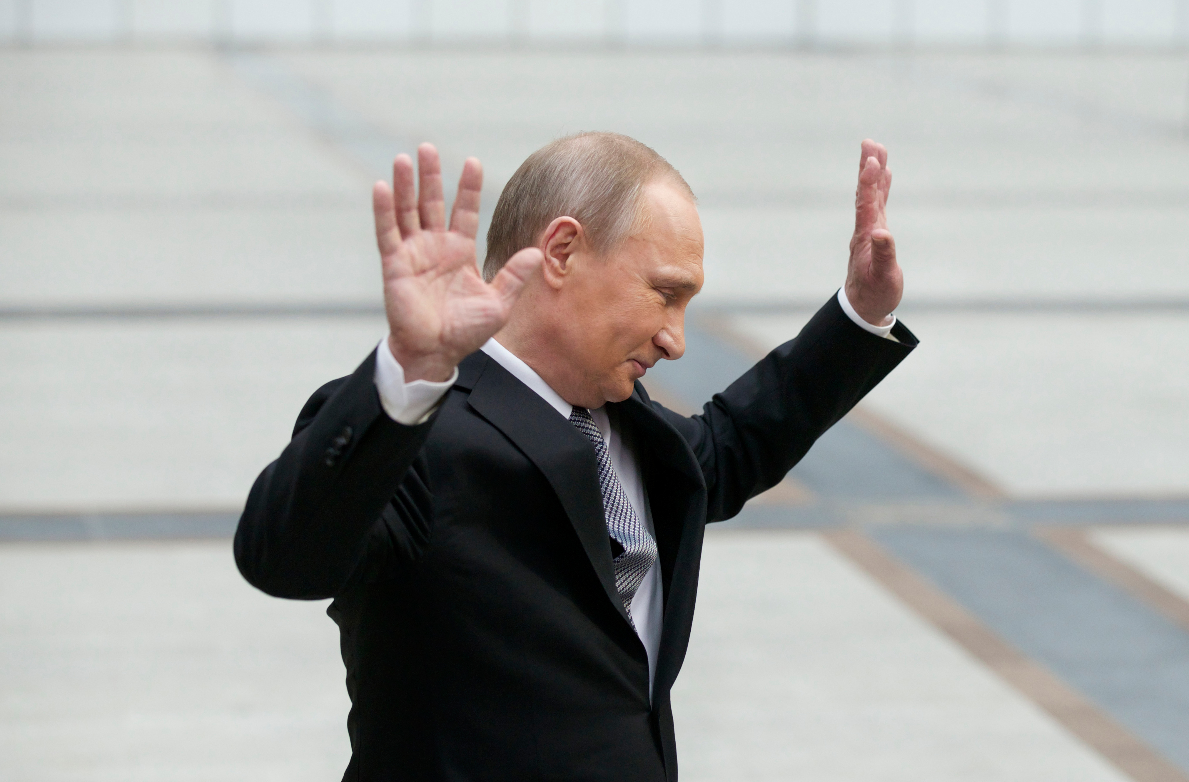 Путин со спины