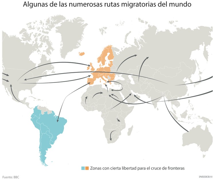 Las olas de migración que están barriendo el mundo