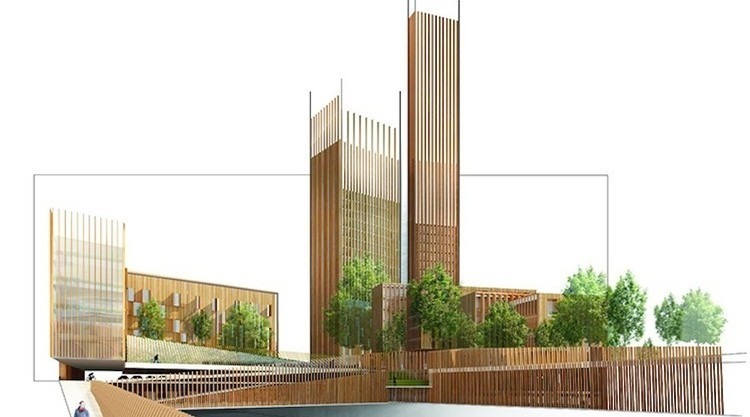 Rascacielos de madera