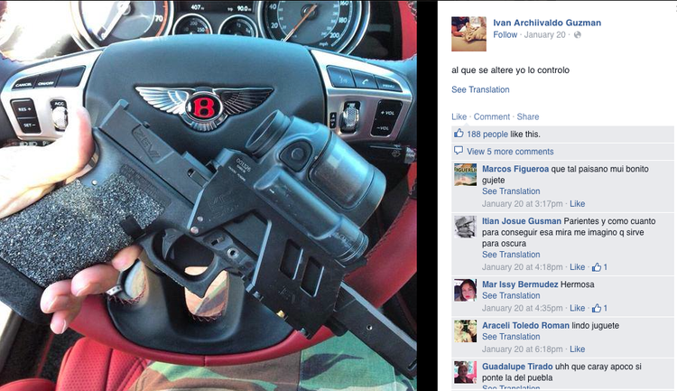 أولاد تاجر المخدرات المكسيكي في الشبكات الاجتماعية 