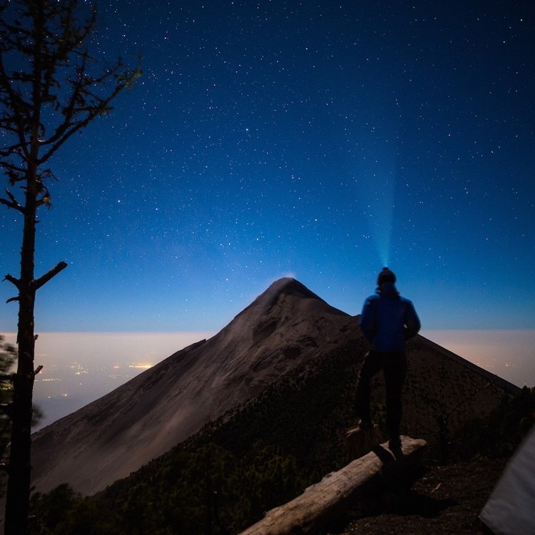 La historia de las fotografías de un volcán