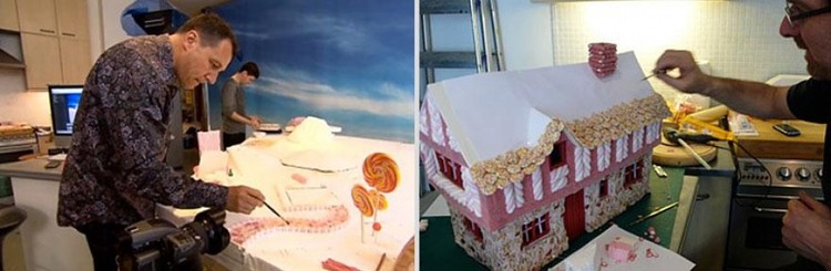 Paisagens fantásticas feitas de comida