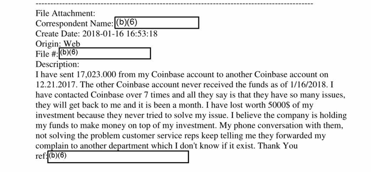 SEC Flooded by Complaints From Coinbase Users