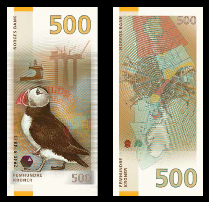 الأوراق النقدية من البنك النرويجي: التصميم البحري الجديد
