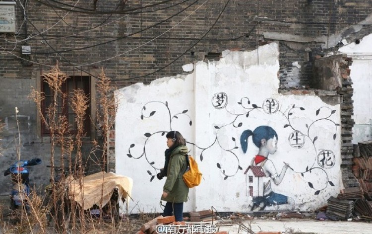 Arte em perigo nas ruas de Xangai