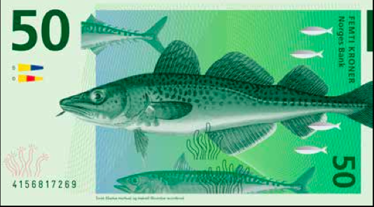 الأوراق النقدية من البنك النرويجي: التصميم البحري الجديد