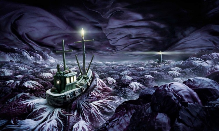 Paisagens fantásticas feitas de comida