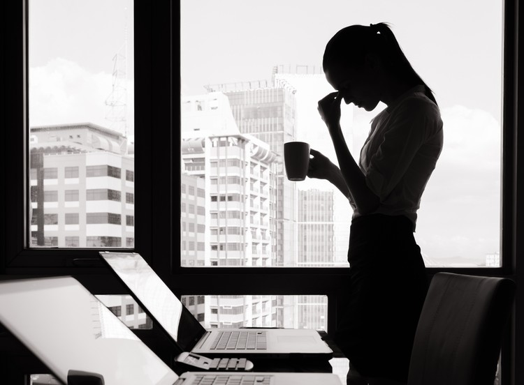 As mulheres executivas entram mais facilmente em depressão