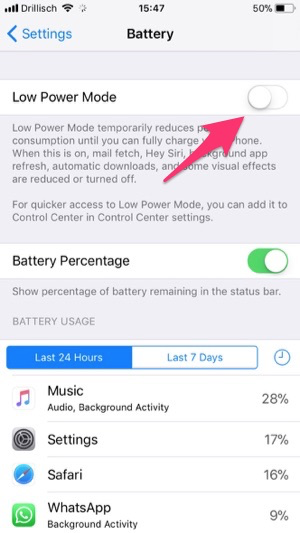 15 trucos para que te dure más la batería del iPhone