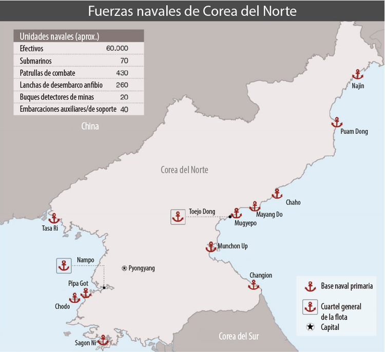 Análisis del enorme ejército de Corea del Norte