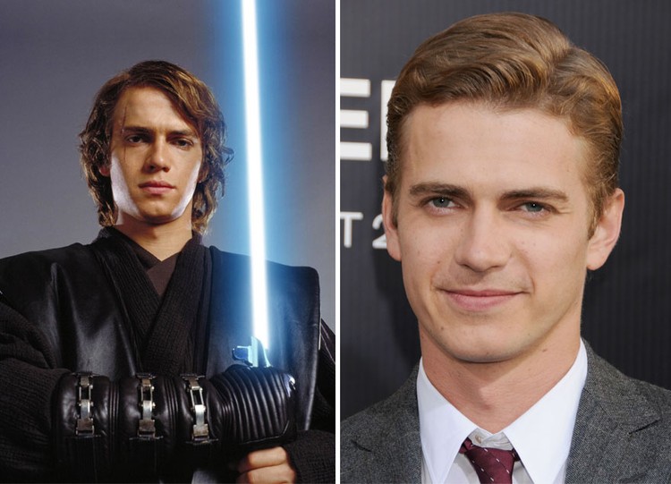 El elenco de Star Wars. Antes y ahora