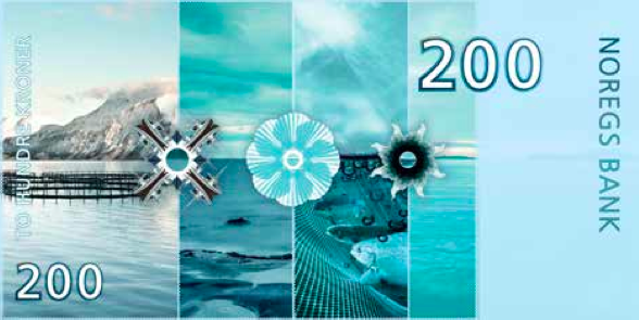 الأوراق النقدية من البنك النرويجي: التصميم البحري الجديد