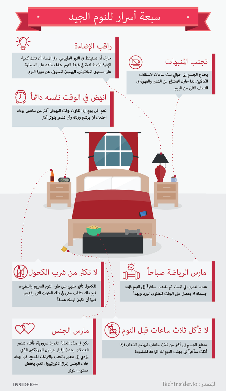 ثمانية أسرار للنوم الجيد