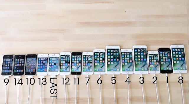Todos los modelos del iPhone comparados en un vídeo