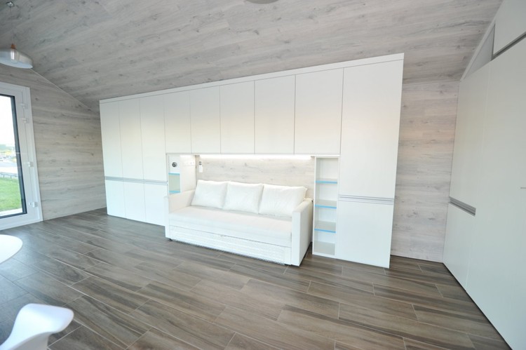 داخل البيت المطبوع على طابعة ثلاثية الأبعاد