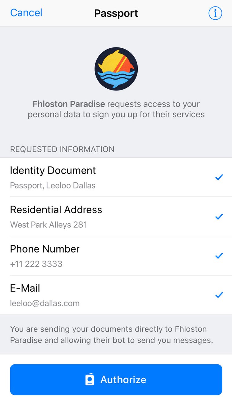 Introducing Telegram Passport