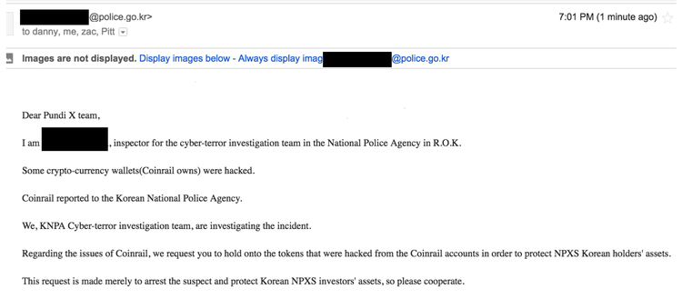 La policía investiga el hackeo de Coinrail