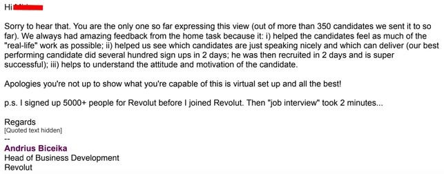 Revolut Abuses in Unfair Hiring Activities