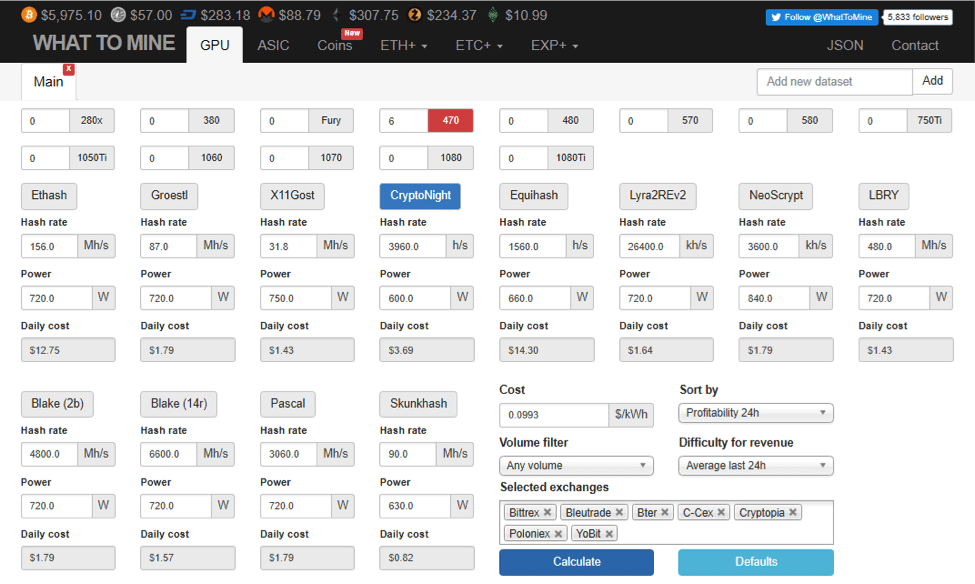 Crypto Mining Profitability Calculator