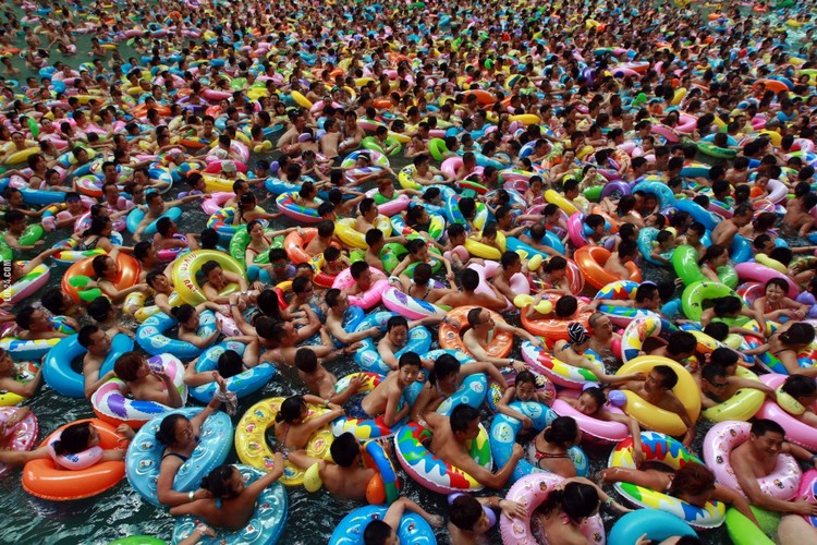 Il sovraffollamento della Cina in foto