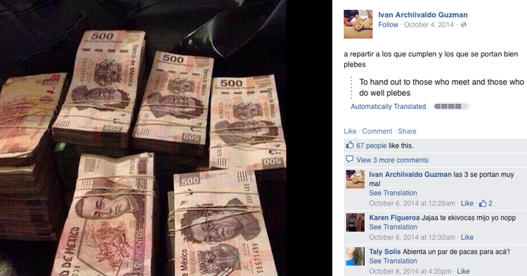 Los hijos del Chapo en las redes sociales