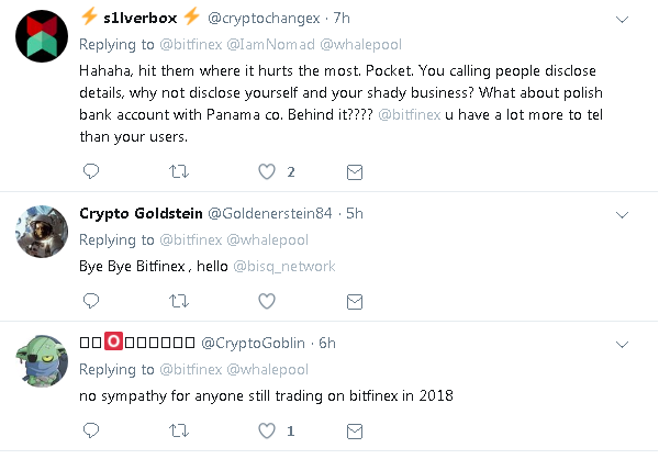 Bitfinex to Disclose Clients Information