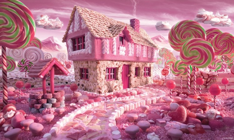Paisagens fantásticas feitas de comida