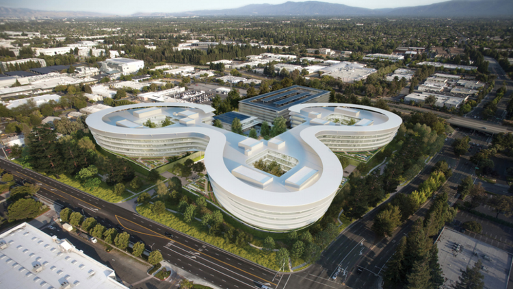 Uma olhadela ao novo campus da Apple