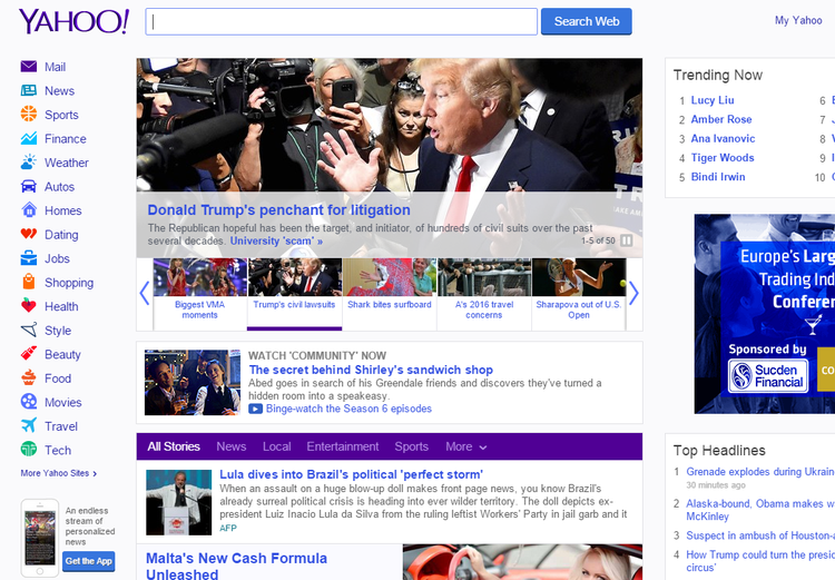 Le prime versioni di Google, Facebook e YouTube (e altri ancora)