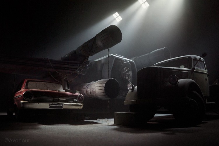 Fotografias das naves de Star Wars a chegar à Terra