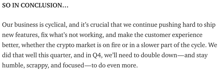 Coinbase Smiles & Waves While Trade Volumes Drop
