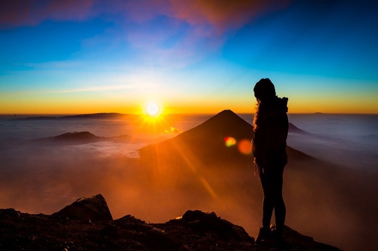 La historia de las fotografías de un volcán
