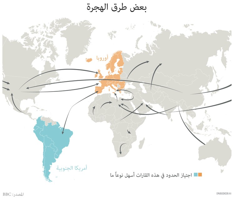 موجات الهجرة تغمر العالم
