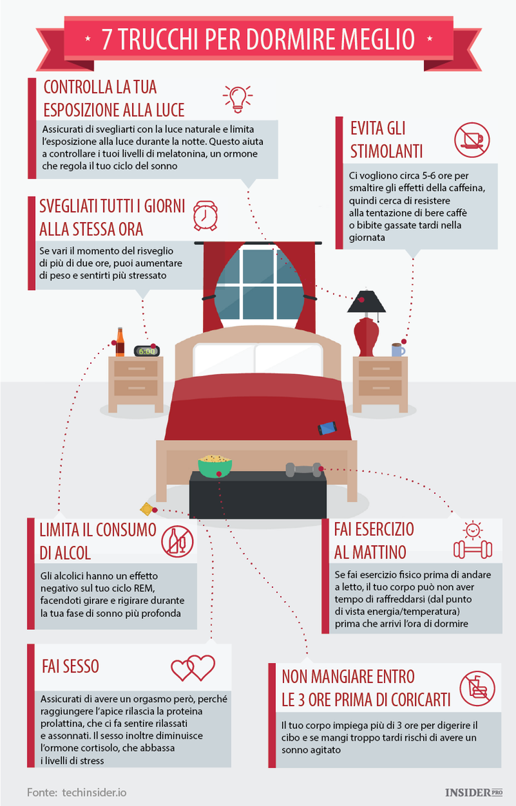 7 semplici trucchi per dormire meglio